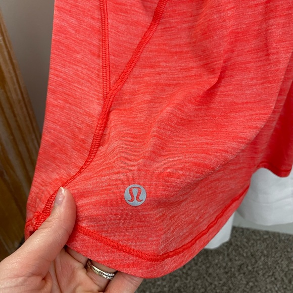 Orange sheer lululemon built in bra tank - Picture 3 of 3